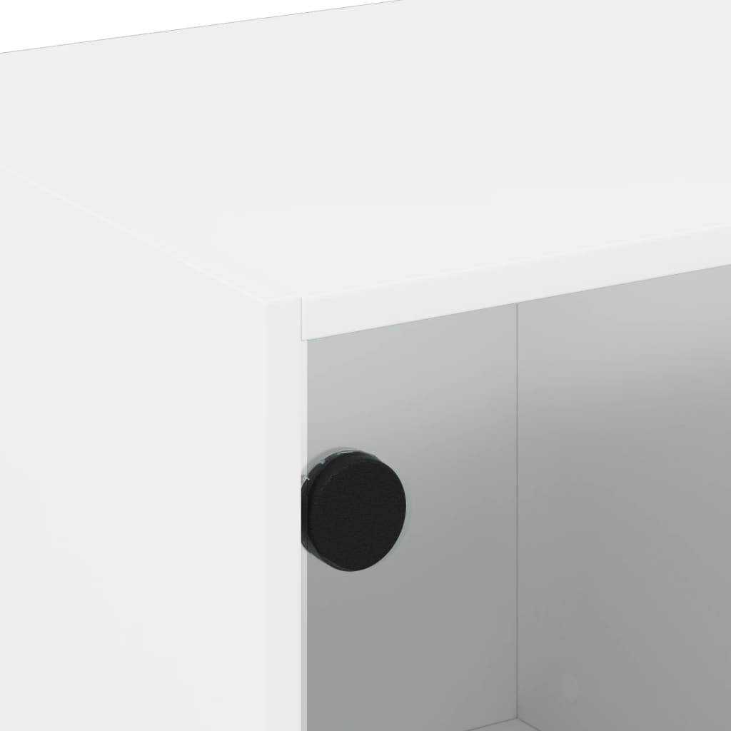 Comodă Tv Cu Uși Din Sticlă, , 102X37X42 Cm