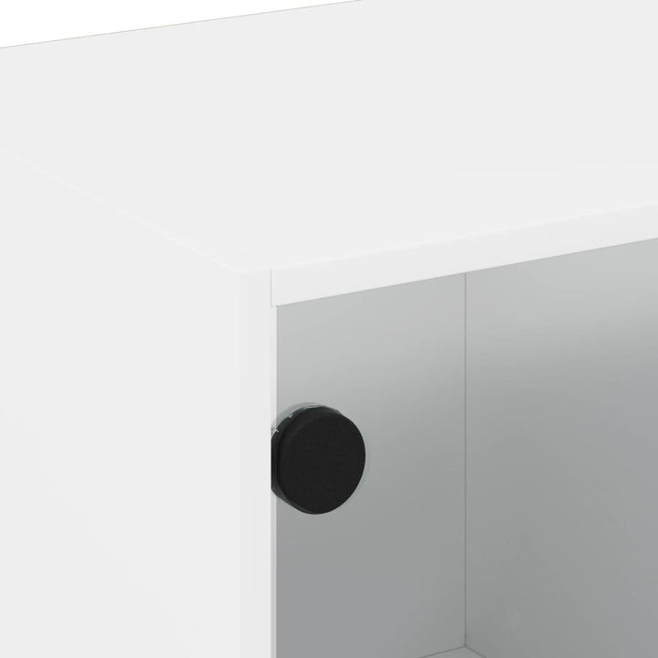 Comodă Tv Cu Uși Din Sticlă, , 102X37X42 Cm