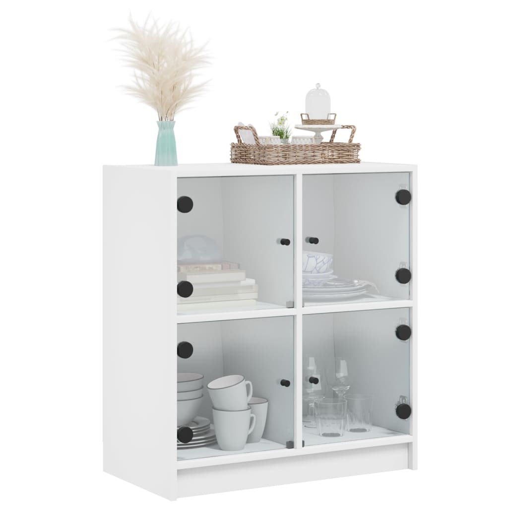 Dulap Lateral Cu Uși Din Sticlă, , 68X37X75,5 Cm