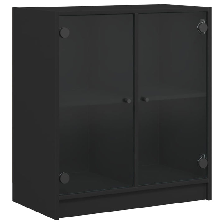 Dulap Lateral Cu Uși Din Sticlă, , 68X37X75,5 Cm