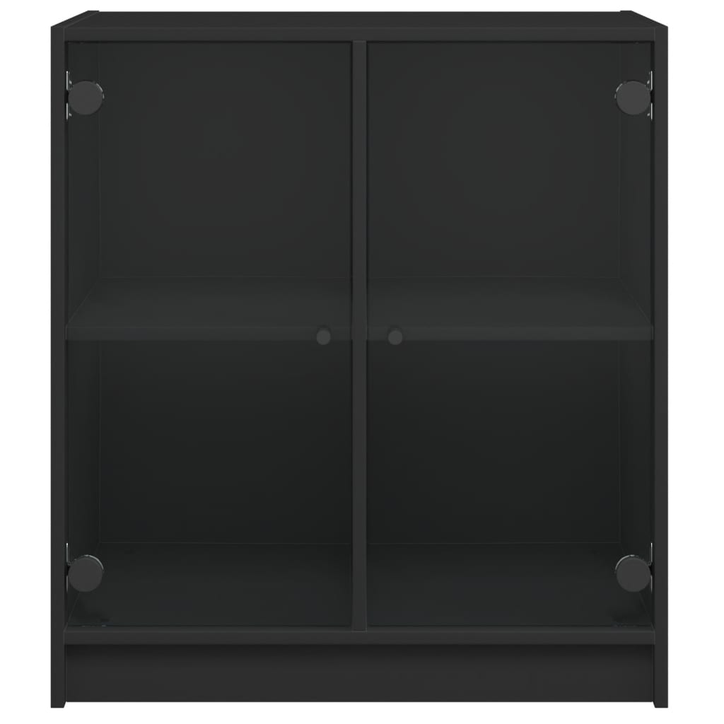 Dulap Lateral Cu Uși Din Sticlă, , 68X37X75,5 Cm
