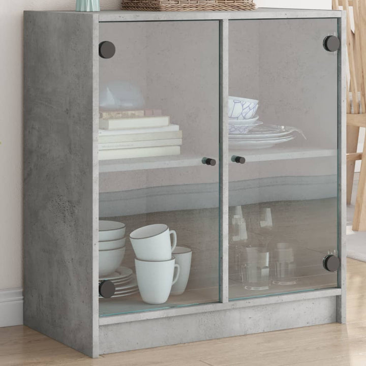 Dulap Lateral Cu Uși Din Sticlă, , 68X37X75,5 Cm