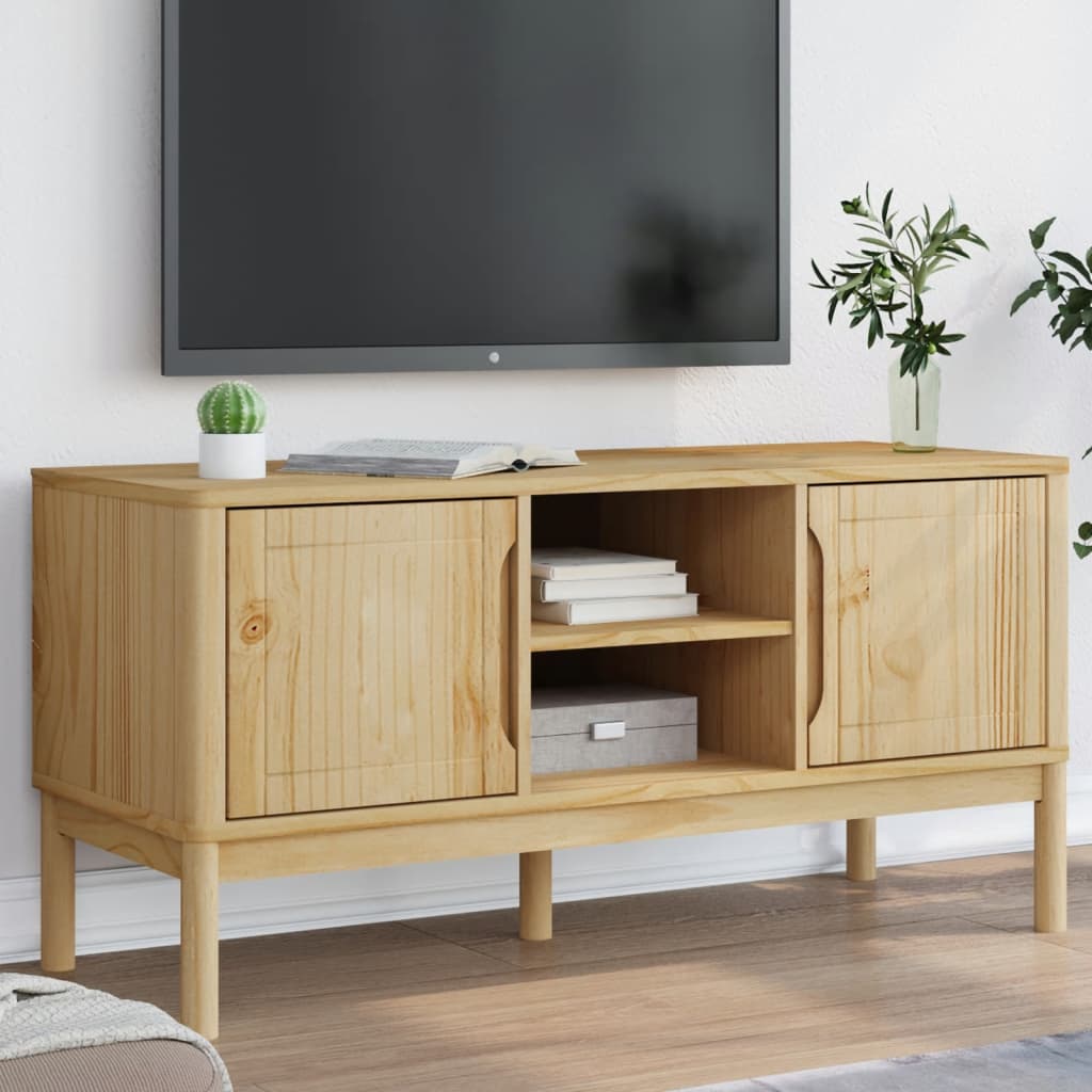 Dulap Tv &quot;Floro&quot;, , 114X43X55 Cm, Lemn Masiv De Pin
