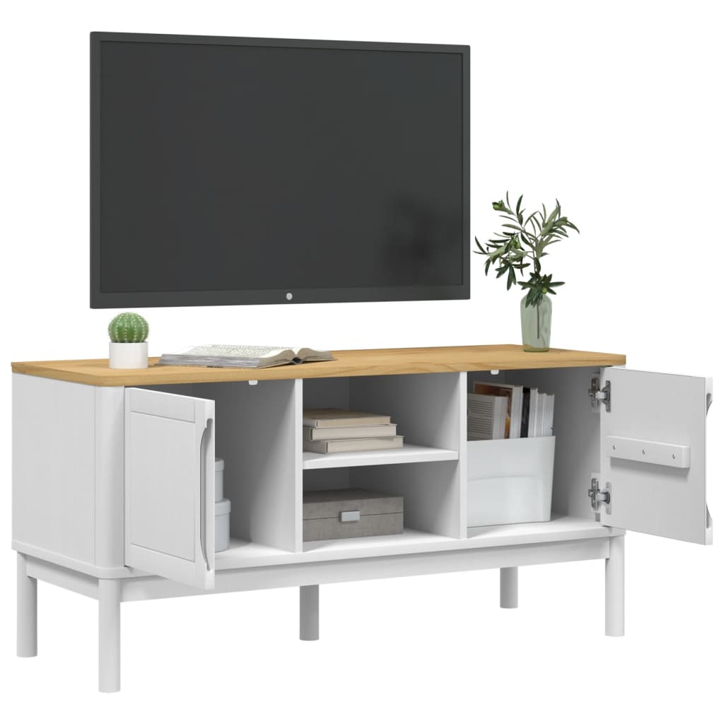 Dulap Tv &quot;Floro&quot;, , 114X43X55 Cm, Lemn Masiv De Pin