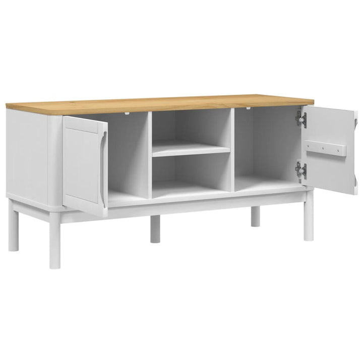 Dulap Tv &quot;Floro&quot;, , 114X43X55 Cm, Lemn Masiv De Pin