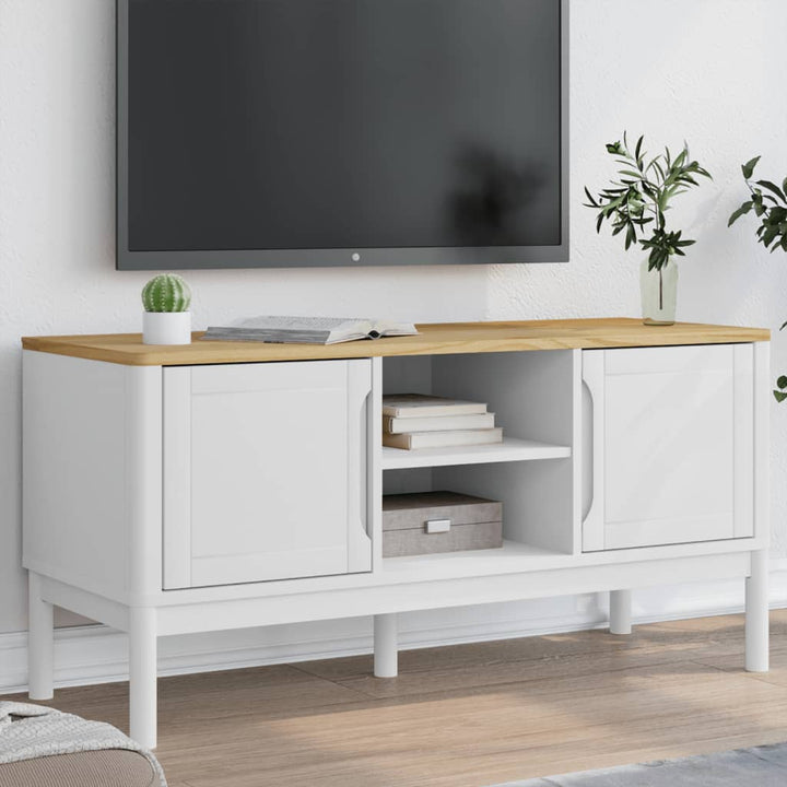 Dulap Tv &quot;Floro&quot;, , 114X43X55 Cm, Lemn Masiv De Pin