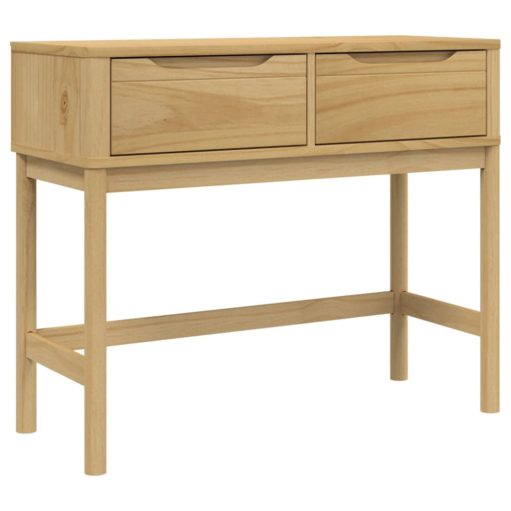 Măsuță Consolă Floro Maro Ceară 89,5X36,5X73 Cm Lemn Masiv Pin