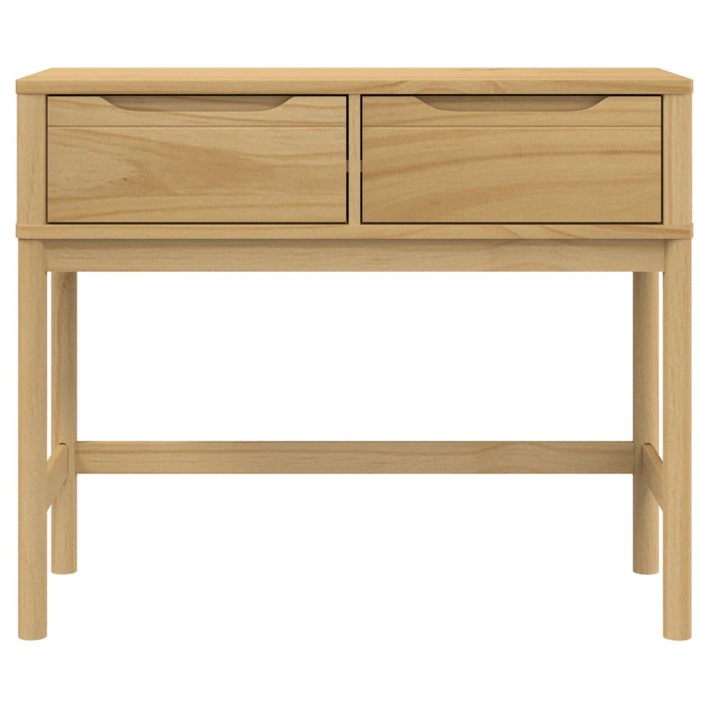 Măsuță Consolă Floro Maro Ceară 89,5X36,5X73 Cm Lemn Masiv Pin