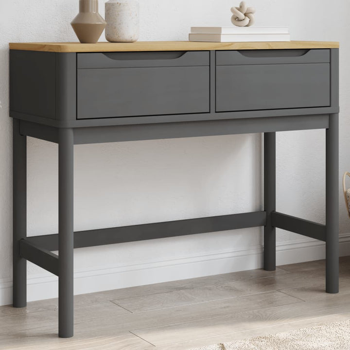 Măsuță Consolă Floro Maro Ceară 89,5X36,5X73 Cm Lemn Masiv Pin