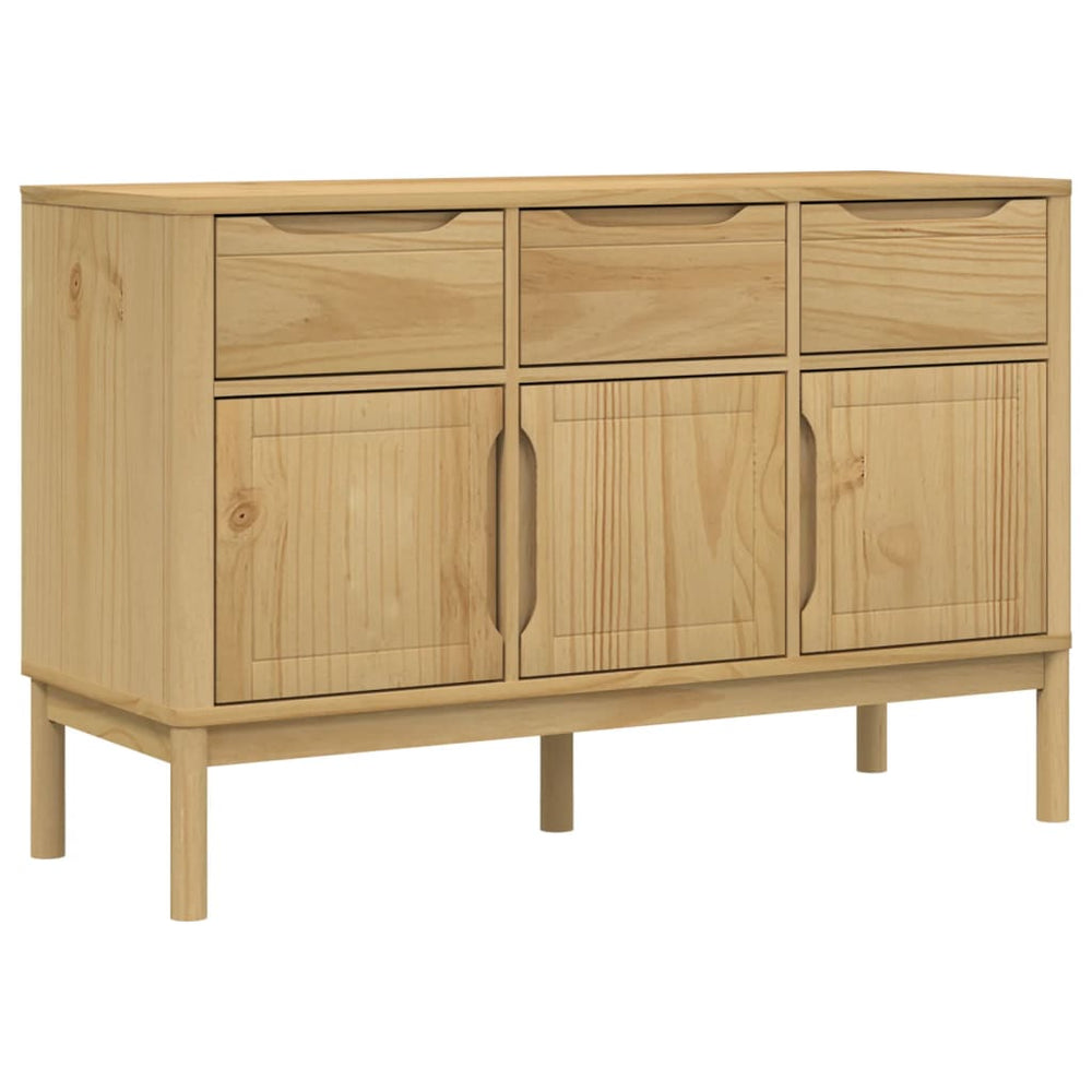Dulap Floro, Maro Ceară, 114X43X74 Cm, Lemn Masiv Pin