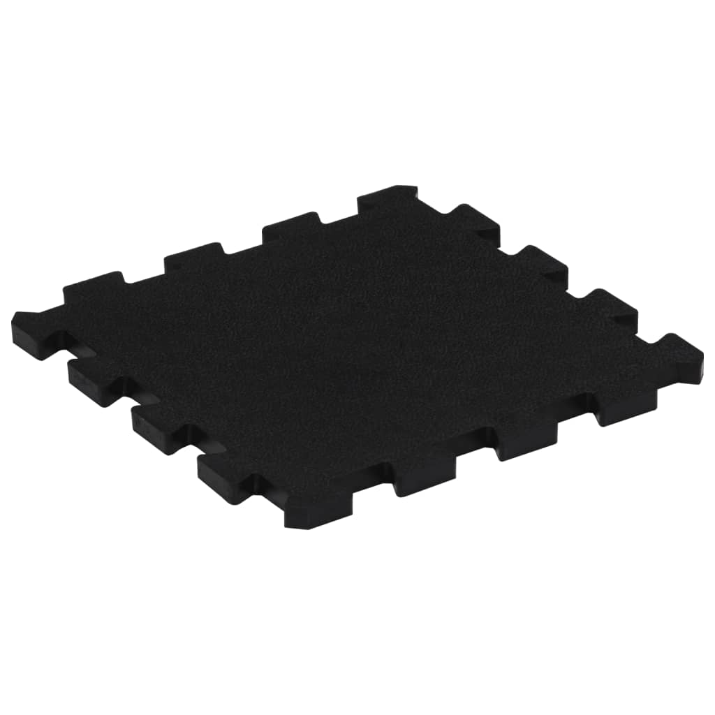 Plăci De Podea Din Cauciuc, 4 Buc., Negru, 16 Mm, 30X30 Cm