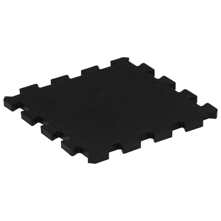 Plăci De Podea Din Cauciuc, 4 Buc., Negru, 16 Mm, 30X30 Cm