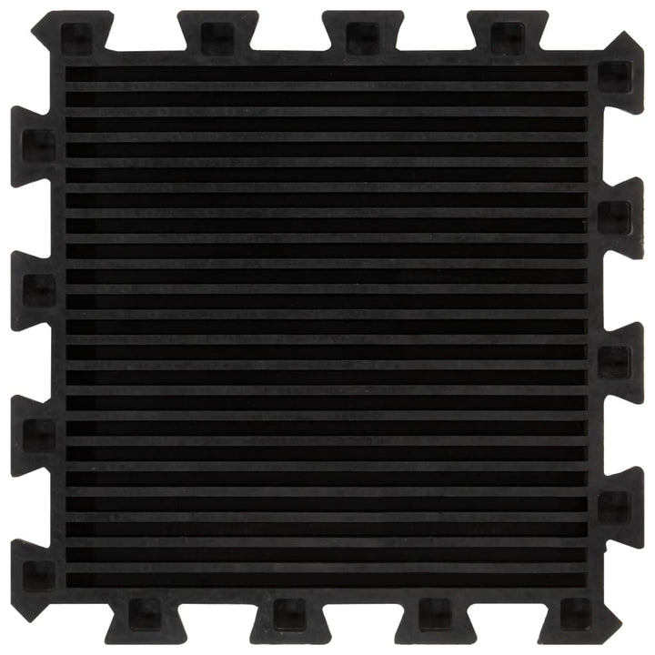 Plăci De Podea Din Cauciuc, 4 Buc., Negru, 16 Mm, 30X30 Cm