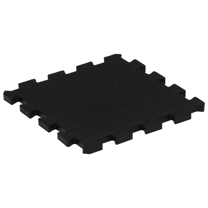 Plăci De Podea Din Cauciuc, 9 Buc., Negru, 16 Mm, 30X30 Cm