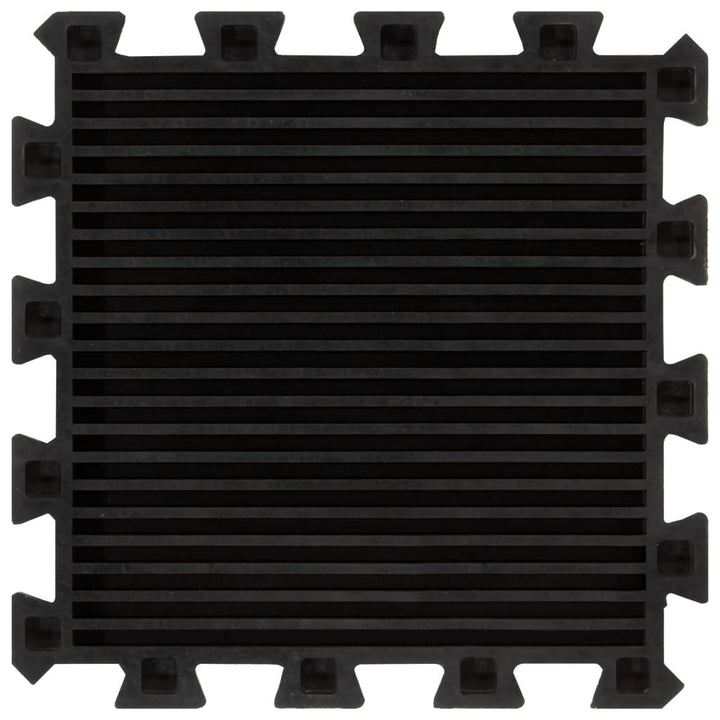 Plăci De Podea Din Cauciuc, 9 Buc., Negru, 16 Mm, 30X30 Cm