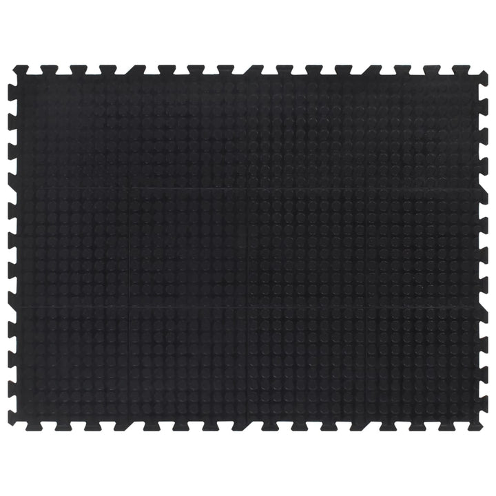 Placă De Podea Din Cauciuc, Negru, 12 Mm, 90X120 Cm
