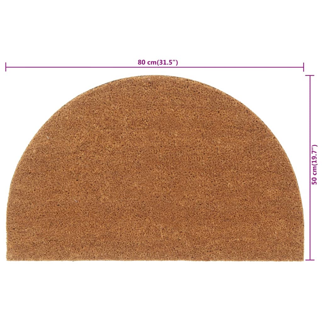 Covoraș De Ușă Natural Semirotund, , Fibre De Cocos
