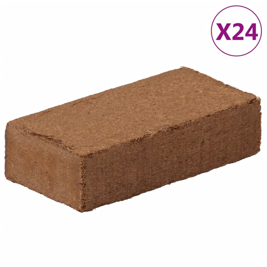 Blocuri Fibră De Nucă Cocos, 24 Buc., 650 G/Buc., 15,6 Kg Total