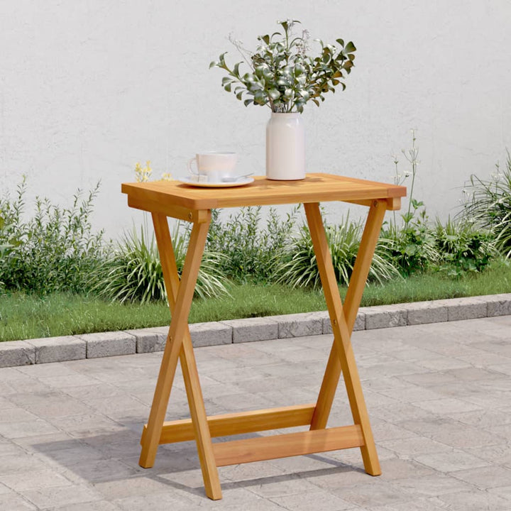 Masă De Grădină Pliabilă, 50X36X60 Cm, Lemn Masiv De Acacia