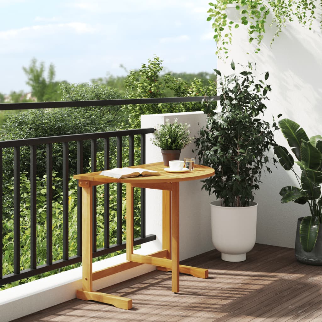 Masă De Balcon Pliabilă, 90X60X72 Cm, Lemn Masiv De Acacia