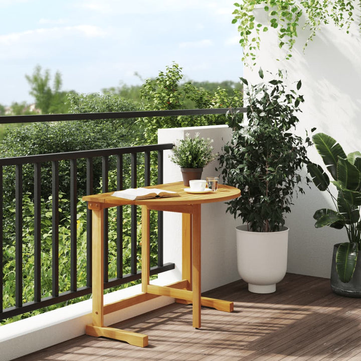Masă De Balcon Pliabilă, 90X60X72 Cm, Lemn Masiv De Acacia