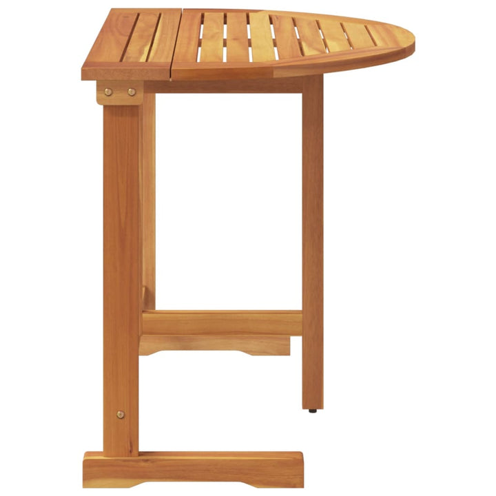 Masă De Balcon Pliabilă, 90X60X72 Cm, Lemn Masiv De Acacia