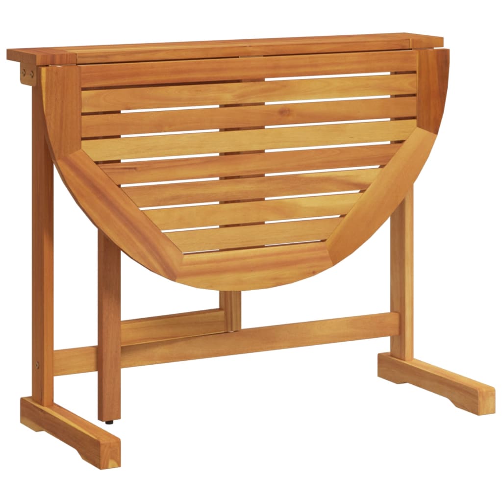 Masă De Balcon Pliabilă, 90X60X72 Cm, Lemn Masiv De Acacia