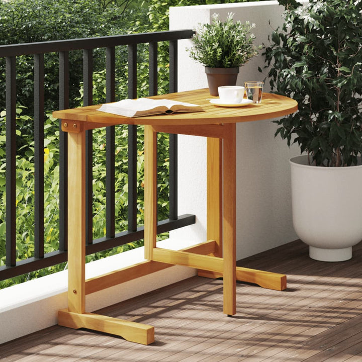 Masă De Balcon Pliabilă, 90X60X72 Cm, Lemn Masiv De Acacia