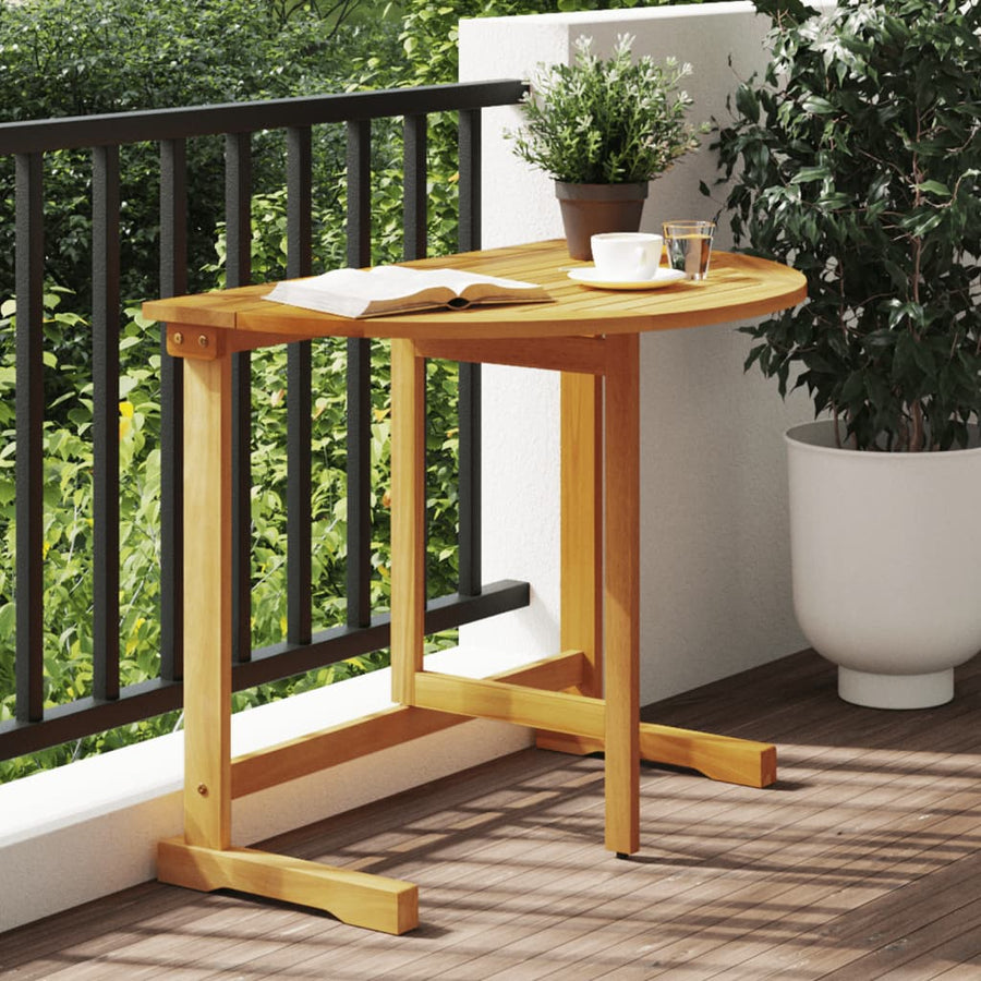 Masă De Balcon Pliabilă, 90X60X72 Cm, Lemn Masiv De Acacia