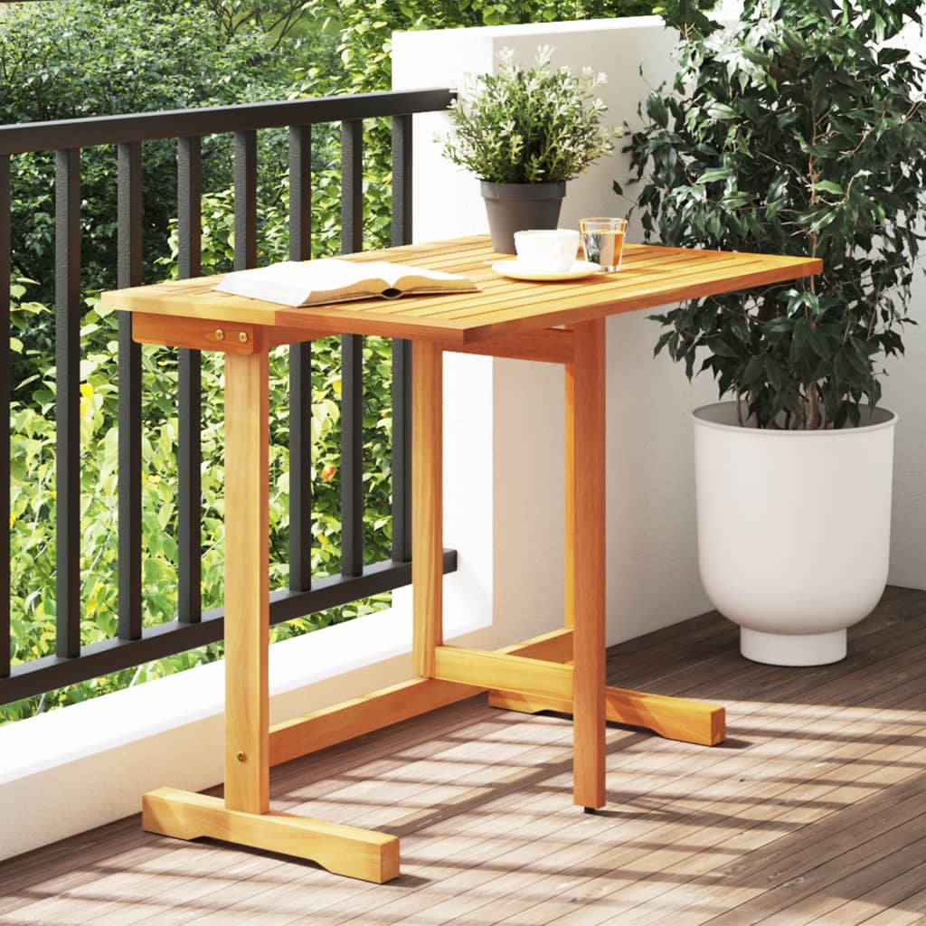 Masă De Balcon Pliabilă, 90X60X72 Cm, Lemn Masiv De Acacia