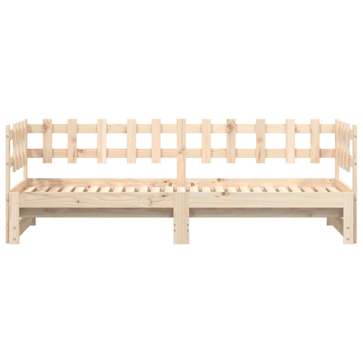 Pat De Zi Extensibil, 2X(90X190) Cm, Lemn Masiv De Pin