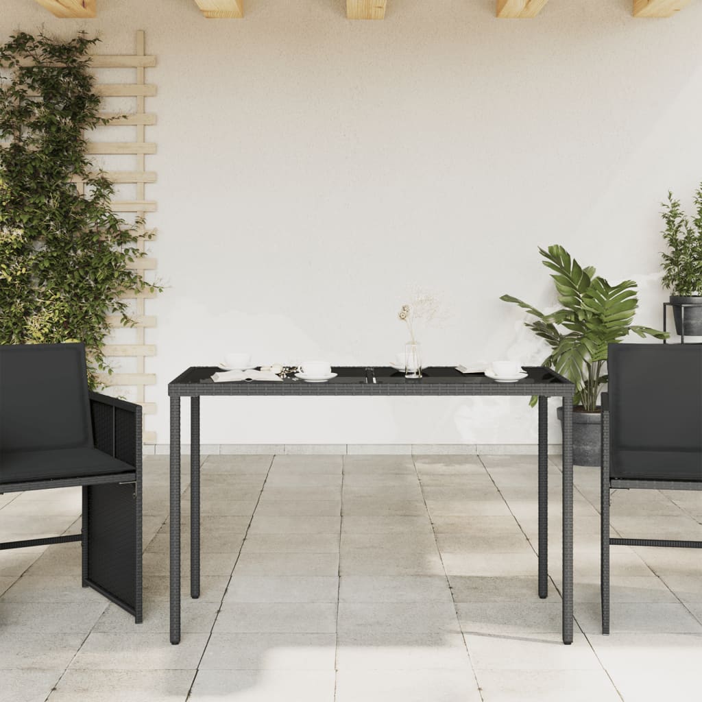 Masă Grădină Cu Blat Din , , 115X54X74 Cm, Poliratan