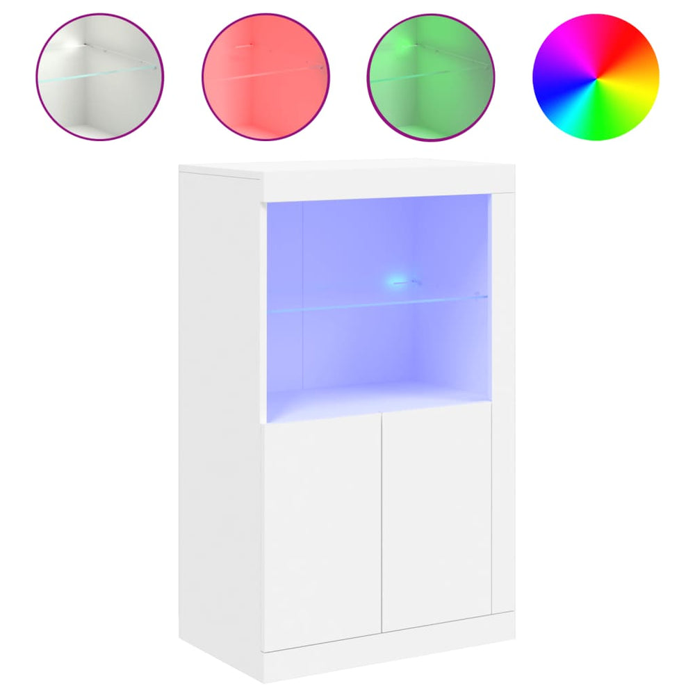 Dulap Lateral Cu Lumini Led, , Lemn Prelucrat