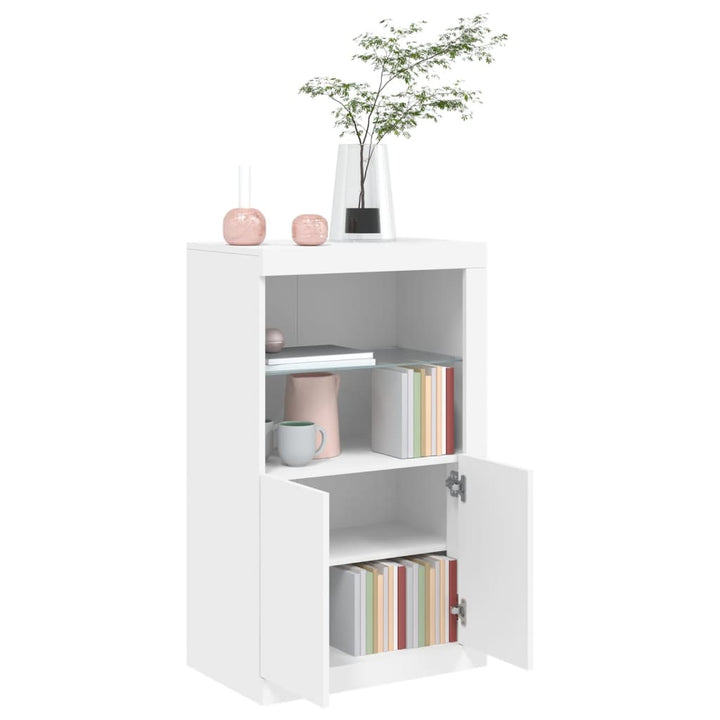 Dulap Lateral Cu Lumini Led, , Lemn Prelucrat