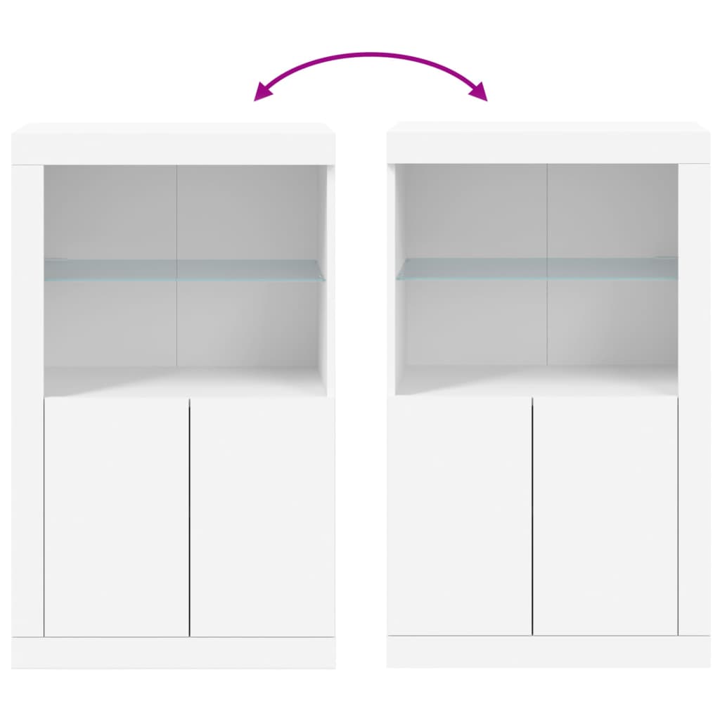 Dulap Lateral Cu Lumini Led, , Lemn Prelucrat