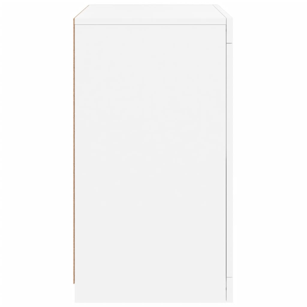 Dulapuri Laterale Cu Lumini Led 2 Buc. Lemn Prelucrat