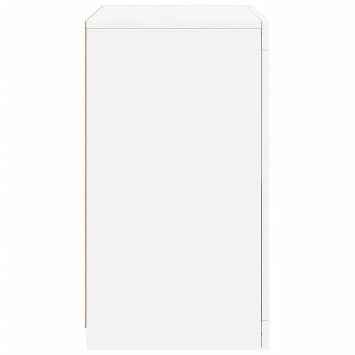Dulapuri Laterale Cu Lumini Led 2 Buc. Lemn Prelucrat