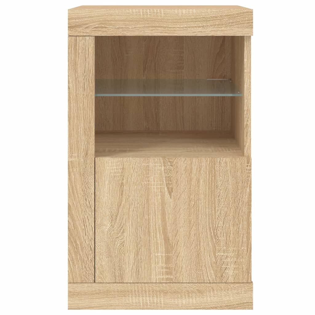 Dulap Lateral Cu Lumini Led, , Lemn Prelucrat
