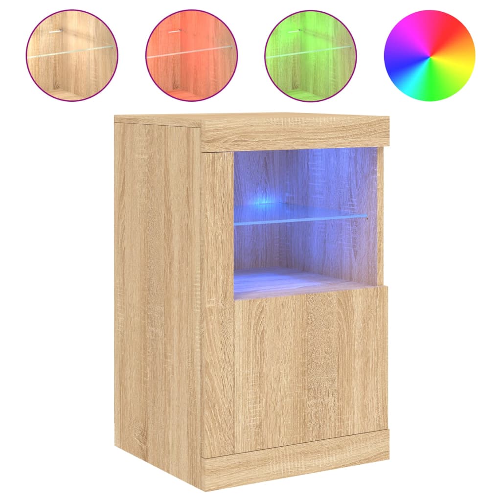 Dulapuri Laterale Cu Lumini Led 2 Buc.