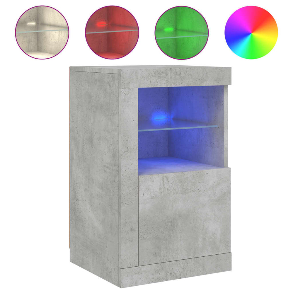 Dulap Lateral Cu Lumini Led, , Lemn Prelucrat