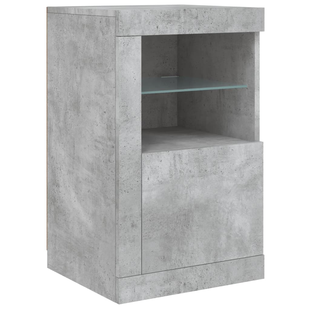 Dulap Lateral Cu Lumini Led, , Lemn Prelucrat
