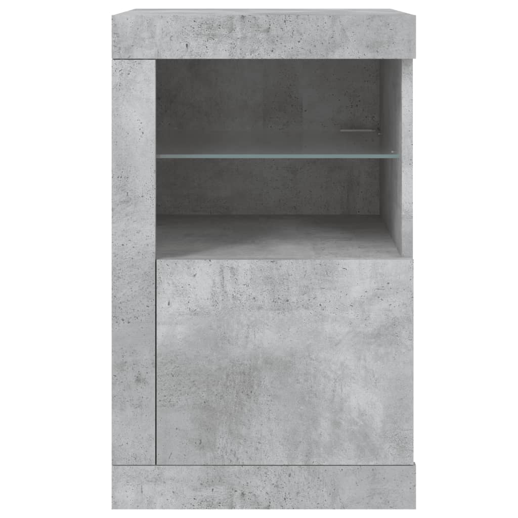 Dulap Lateral Cu Lumini Led, , Lemn Prelucrat