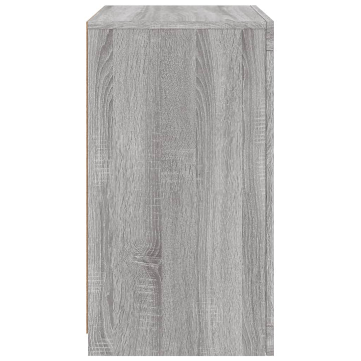 Dulap Lateral Cu Lumini Led, Gri Sonoma, Lemn Prelucrat