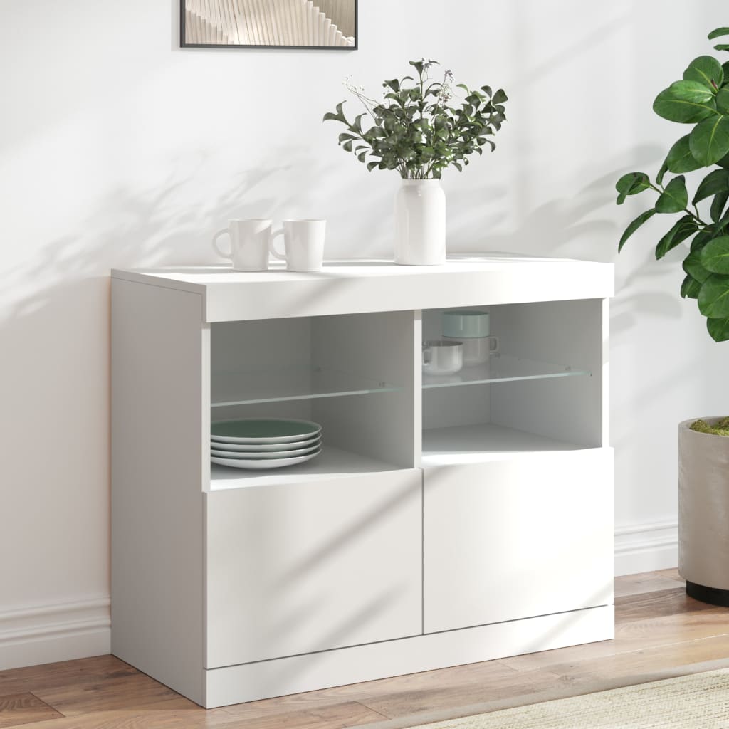 Servantă Cu Lumini Led, , 81X37X67 Cm