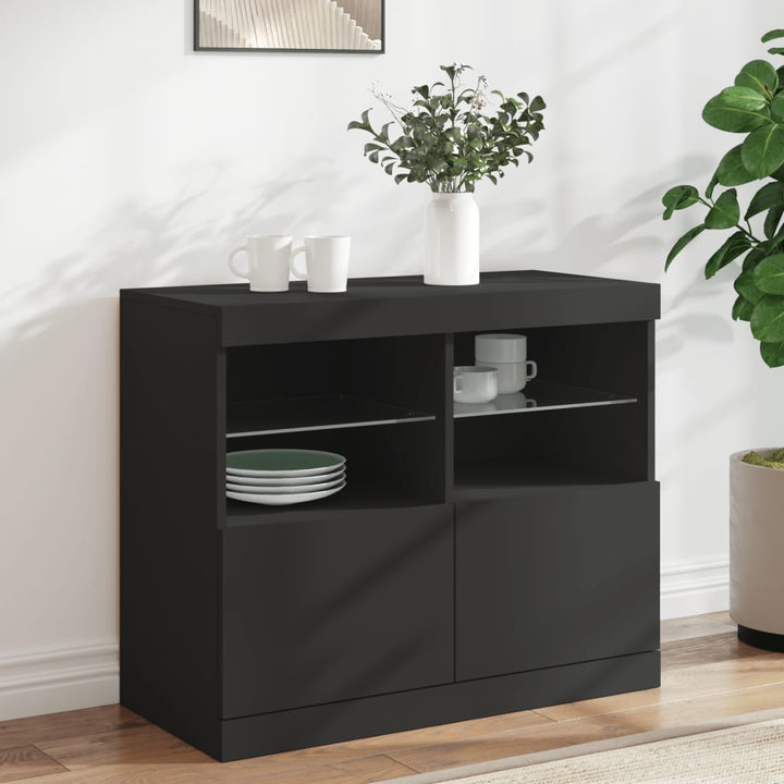 Servantă Cu Lumini Led, , 81X37X67 Cm