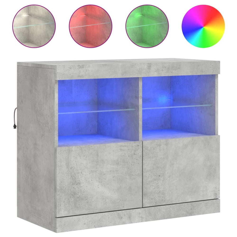 Servantă Cu Lumini Led, , 81X37X67 Cm