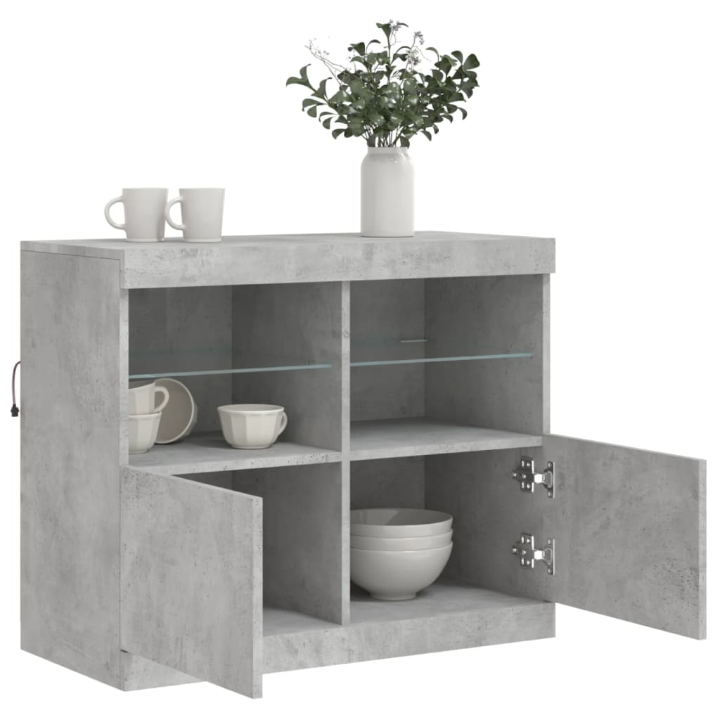 Servantă Cu Lumini Led, , 81X37X67 Cm