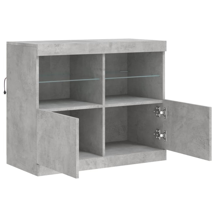 Servantă Cu Lumini Led, , 81X37X67 Cm