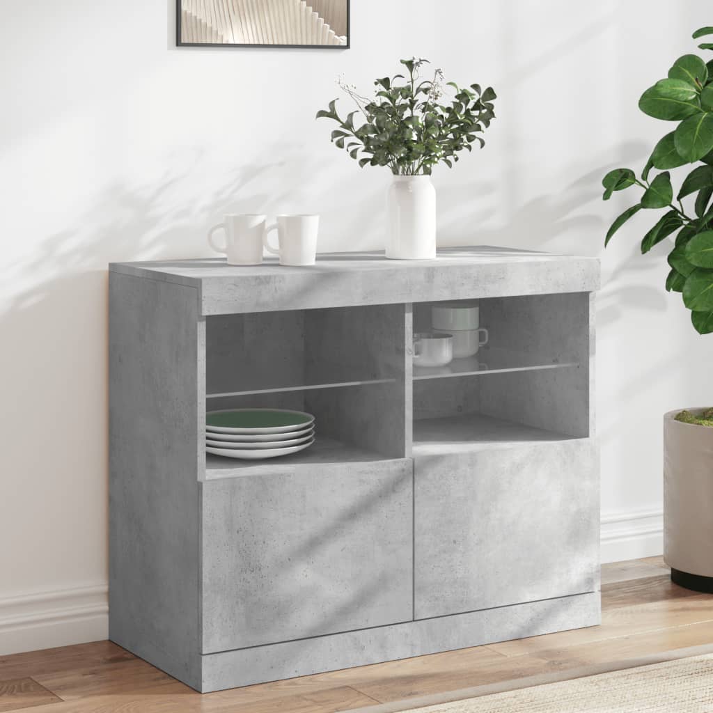 Servantă Cu Lumini Led, , 81X37X67 Cm