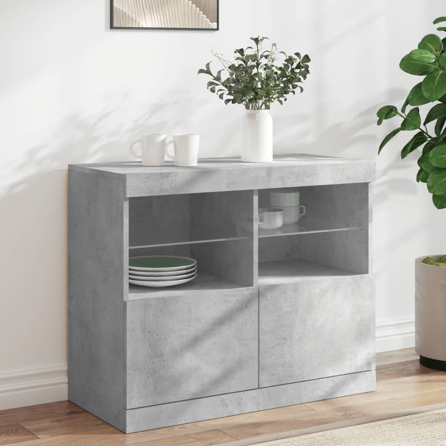 Servantă Cu Lumini Led, , 81X37X67 Cm